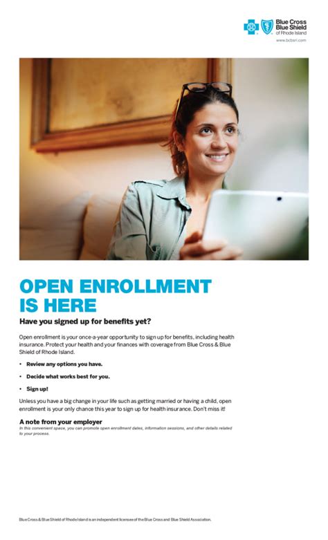 Open Enrollment Materials Customizable BCBSRI