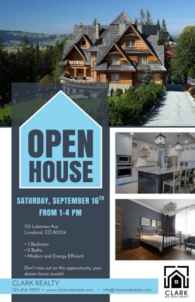 Open House Poster Templates MyCreativeShop