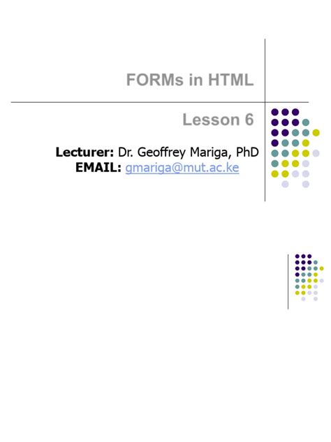 Open Lesson 6 Form Ppt Download