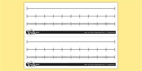 Open Number Line Template Maths Resource (teacher made)