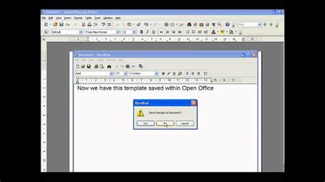 Open Office How To Create Templates YouTube