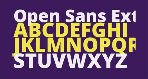 Open Sans Extrabold free Font What Font Is