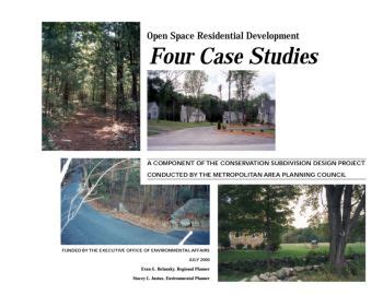 Open Space Residential Development Four Case Studies