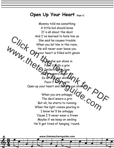 Open Up Your Heart Lyrics By Foster - YouTube