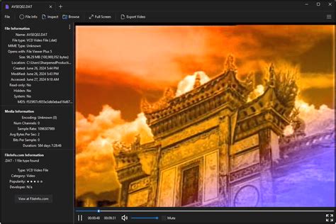 Open VCD Video DAT Files
