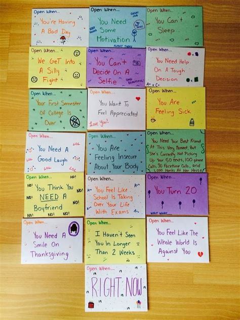 Open When... Open when, Open when letters, Letter to best friend