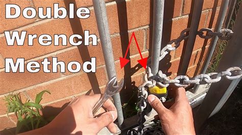 Open a padlock with a wrench - Real life hack - YouTube