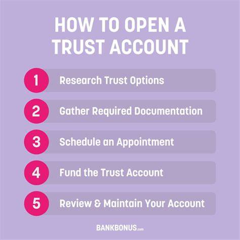 Open a trust account online.  For trust accounts, you&rsquo;ll need to consult with an...