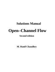 Open channel flow solution manual chaudhry. - Epson stylus c82 color inkjet printer service repair manual.