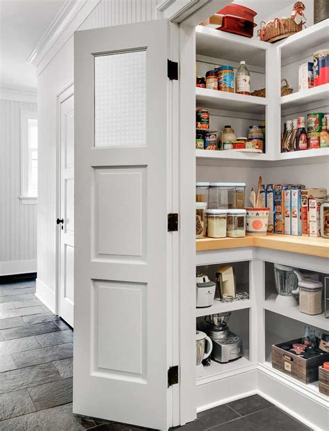 Open door pantry. Jan 12, 2018 · 1. Have it all open. This rustic wood kitchen devotes an entire wall to an open pantry. The built-in wood shelves have a non-uniform layout that works well to hold a … 