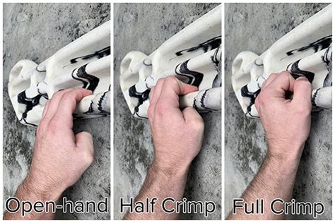 Open hand grip training.  In this Using a full-crimp grip too early in your training can lea...
