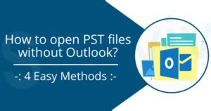 Open pst files without outlook.  Sometimes, users are stuck in scenarios where...