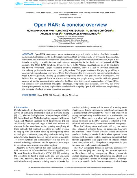 Open ran explained.  By leveraging disaggregated, virtualized, and software-based elements int...
