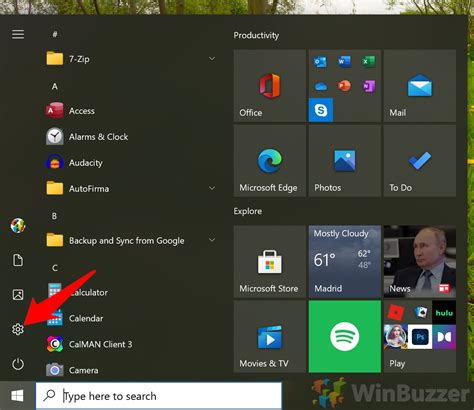 To Open Settings in Windows 10, Open the Start menu. Click on the gear icon in the bottom left corner: The Settings app will be open. Open Settings from File Explorer. Press Win + E on your keyboard. In File Explorer, click on This PC on the left. Then in the Ribbon toolbar, click on the Settings icon. Open Settings Using Keyboard Shortcut. 