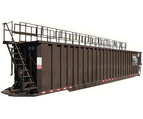 Open top weir tank. 5&rdquo; track, 22.  This tank has a standard &ldquo;V&rdquo; shaped floor f...