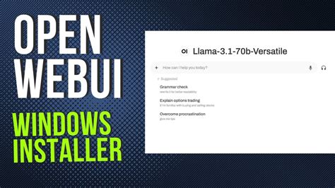 Open webui windows.  Today we are pleased to announce the beta release of...