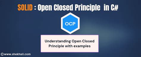 Open-Closed Principle in C# with Examples - Dot Net …