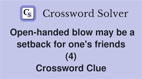 Open-handed blow - WordCrazeAnswers.com