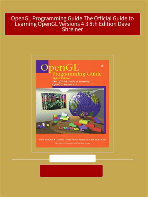 Download Opengl Programming Guide The Official Guide To Learning Opengl Version 14 By Dave Shreiner