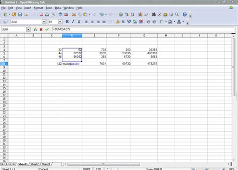 OpenOffice Calc Formulas How To