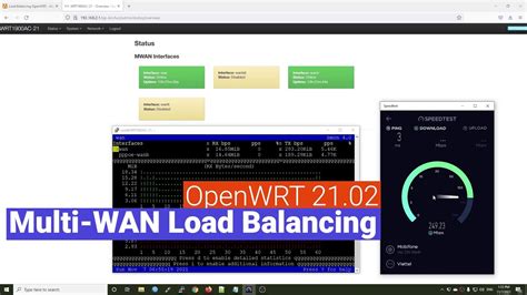 OpenWRT 21.02 - Multi-WAN Load Balancing with mwan3 - YouTube