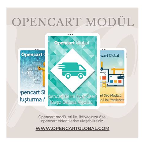 Opencart Modülleri OpenCart-. 