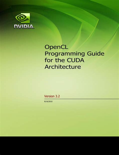 Opencl programming guide for the cuda architecture. - Otc 08 professional fuel injection application manual.