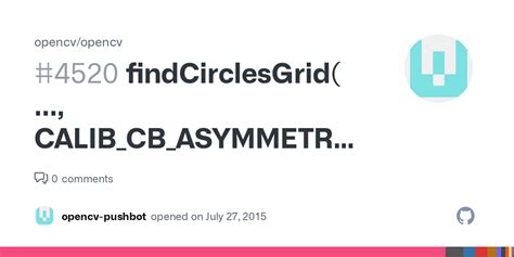 Opencv findcirclesgrid example. findCirclesGrid function detects the cen...
