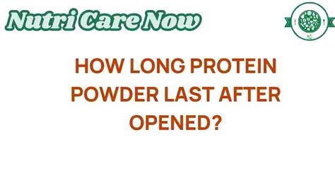 Opened protein powder shelf life. .  ...
