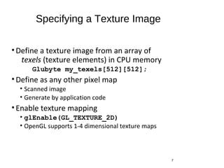 Opengl transparency.  Be sure to remember this.  The texels of a textu...