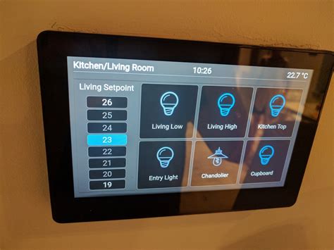 Openhab tablet.  Completely hidden, removable mount.  I use HABPanelViewer, becau...