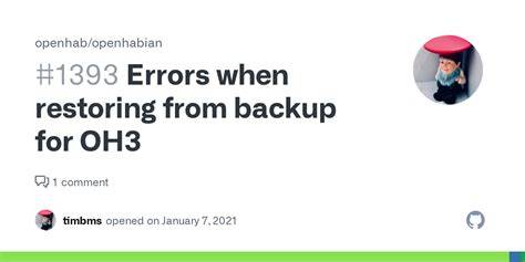 Openhabian backup. rules will be restored from the backup zipfile.  In an ideal...