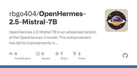 Openhermes 2.5 mistral 7b q4_k_m.  It offers superior performance compared to previous O...