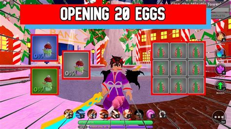 Opening 20 Holiday Eggs World Zero Roblox YouTube