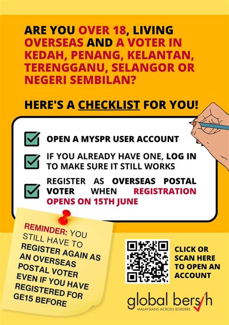 Opening a MySPR Daftar account – Malaysian Overseas Voting …