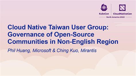 Opening of Cloud Native Taiwan User Group Meetup#2 - SlideShare