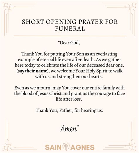 Opening prayer for a christian funeral.  These prayers are suitable for Cat...