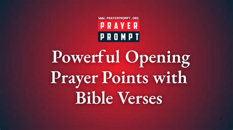 Opening prayer points with bible verses.  May 17, 2025 · Transform your p...