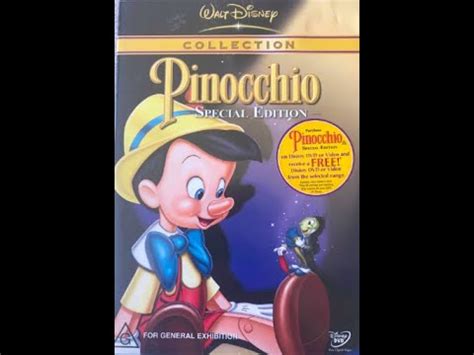 Opening to Pinocchio 2001 DVD Australia - VidoEvo