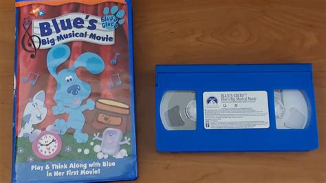 Feb 17, 2020 · It's Presidents Day! Here we have the 2000 VHS of Blue's Clues: Blue's Big Musical Movie. Here's the order: 1. Paramount Logo 2. Coming to Theaters 3. Rugrats in Paris: The Movie Teaser... . 