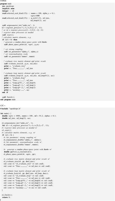 Openloops 2 Springerlink