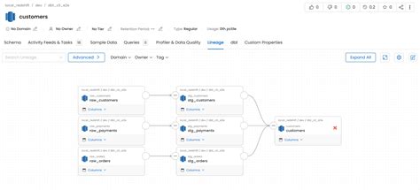 Openmetadata Dbt Ingestion Manifest.json Catalog.json Lineage
