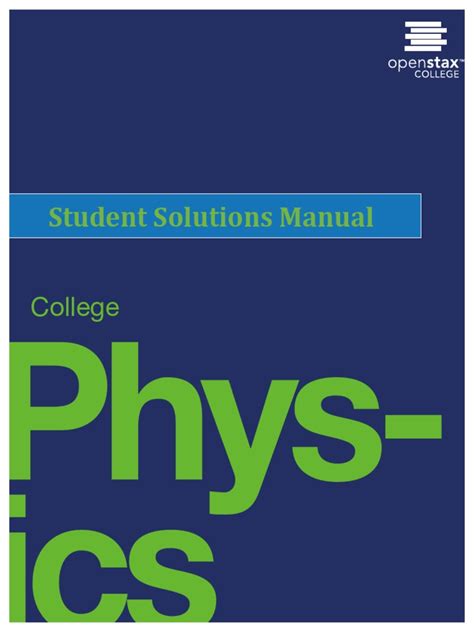 Openstax College Physics Solutions Manual Pdf