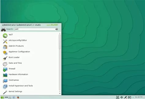Opensuse vnc server. .  ...