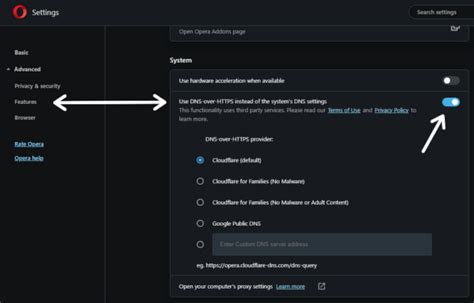 Opera dns over https.  Then click on Features.  It let you check all DNS records of a domai...