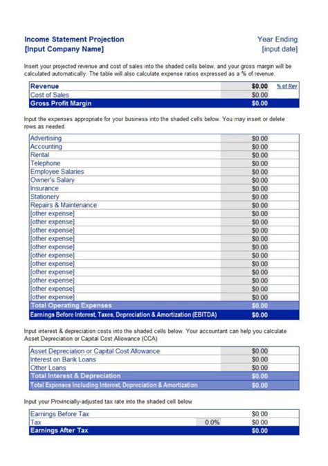 Operating Expense Spreadsheet Template within 41 Free Statement