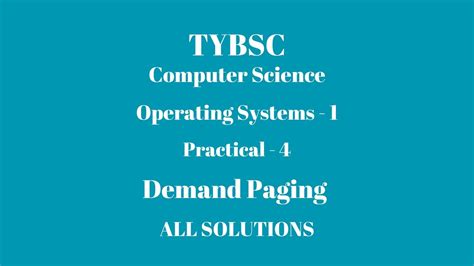 Operating Systems Tybsc Computer Science