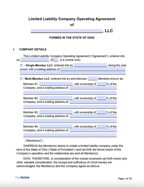 Operating agreement template in Word and Pdf formats page 5 of 10