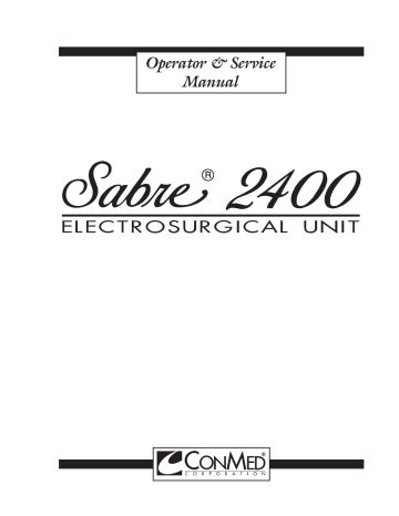 Operating manual for conmed sabre 2400. - Smashwords style guide by mark coker.