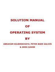 Operating system galvin solution manual lismon. - The introverts guide to professional success by joyce shelleman.